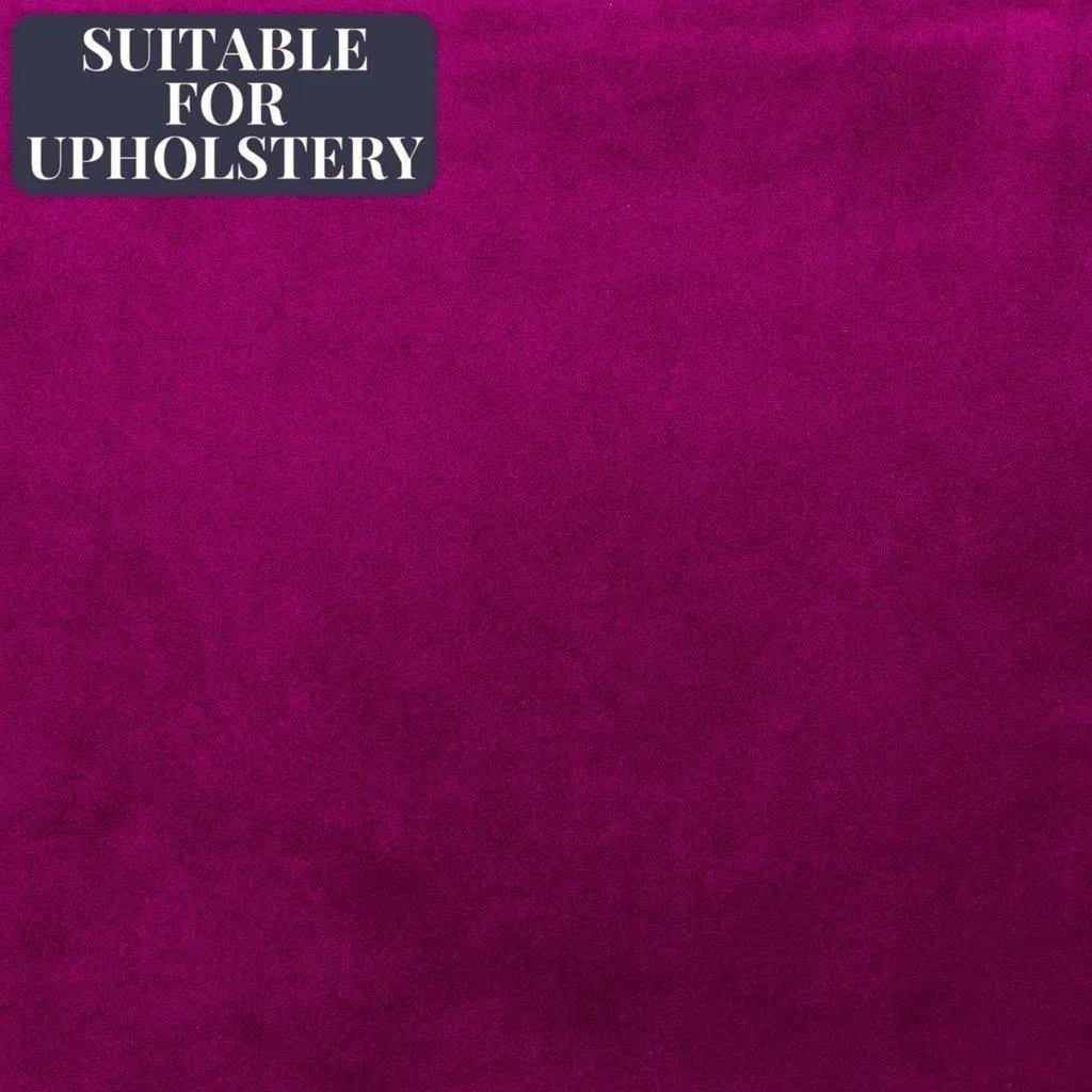 Matt Fuchsia Pink Velvet Fabric