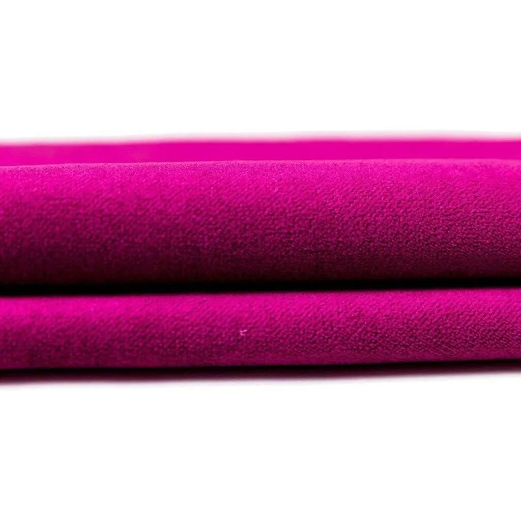 Matt Fuchsia Pink Velvet Fabric