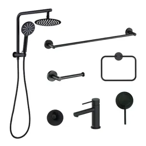 Matte Black Bathroom Tapware Package