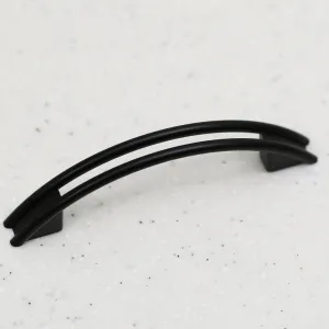 Matte Black Pull - 3" Inch Hole Centers, 4-1/8" Inch Overall Length