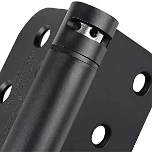 Matte Black Self-Closing 3-1/2" x 3-1/2" Spring Door Hinge (2 PACK)