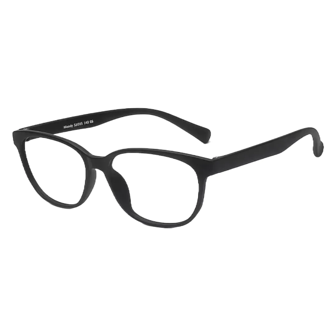 Matte Black Square Eyeglasses – Stylish, Lightweight, and Durable