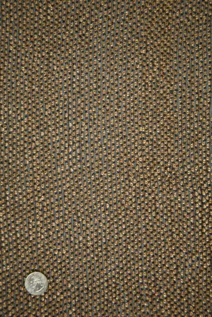 Matte Gold Sequins & Beads on Silk Chiffon Fabric