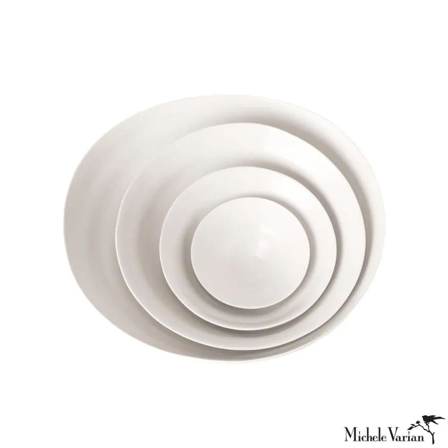 Matte Porcelain Serving Bowl White - Extra Large