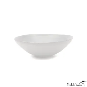 Matte Porcelain Serving Bowl White - Large