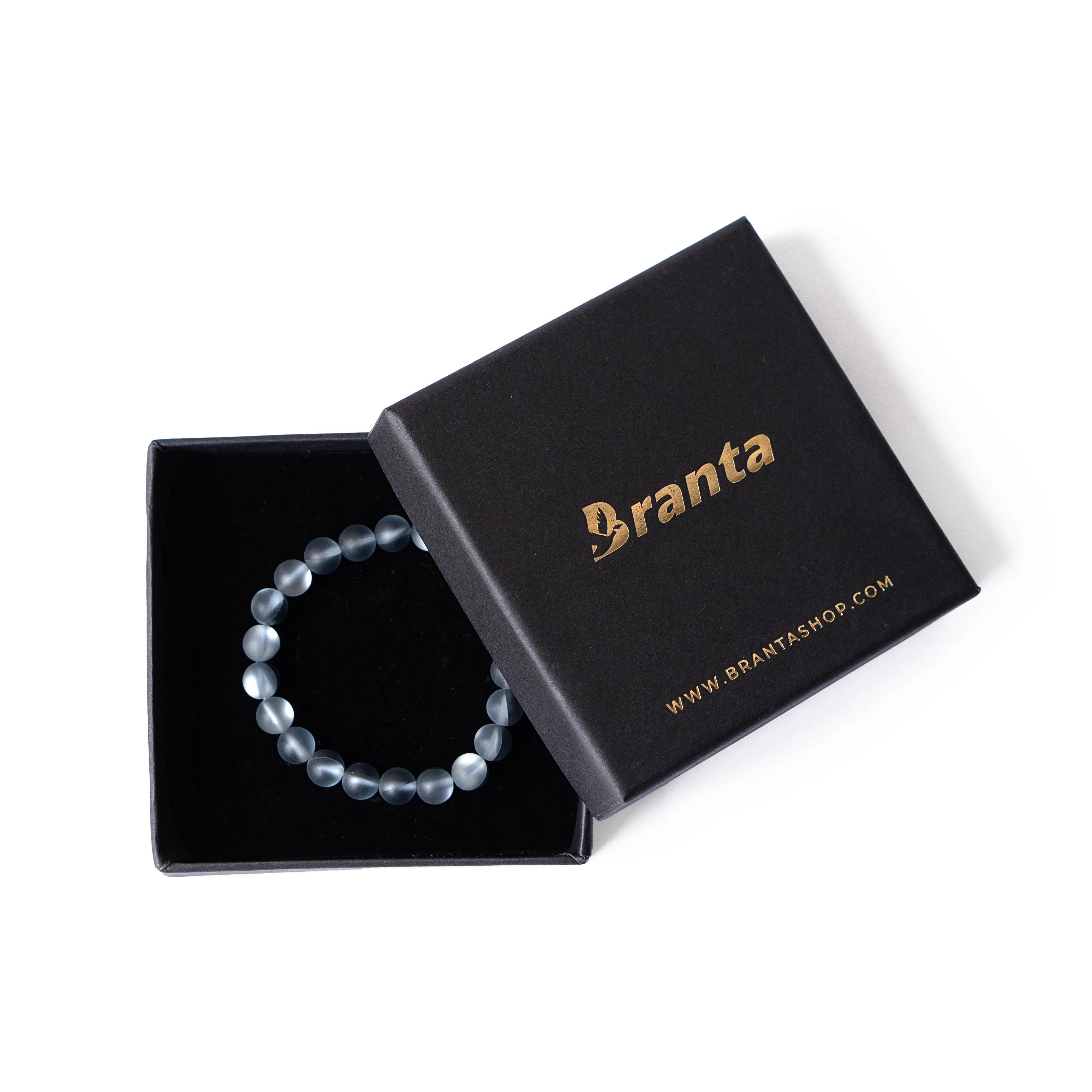 Matte with Grey Moonstone Bracelet for Men