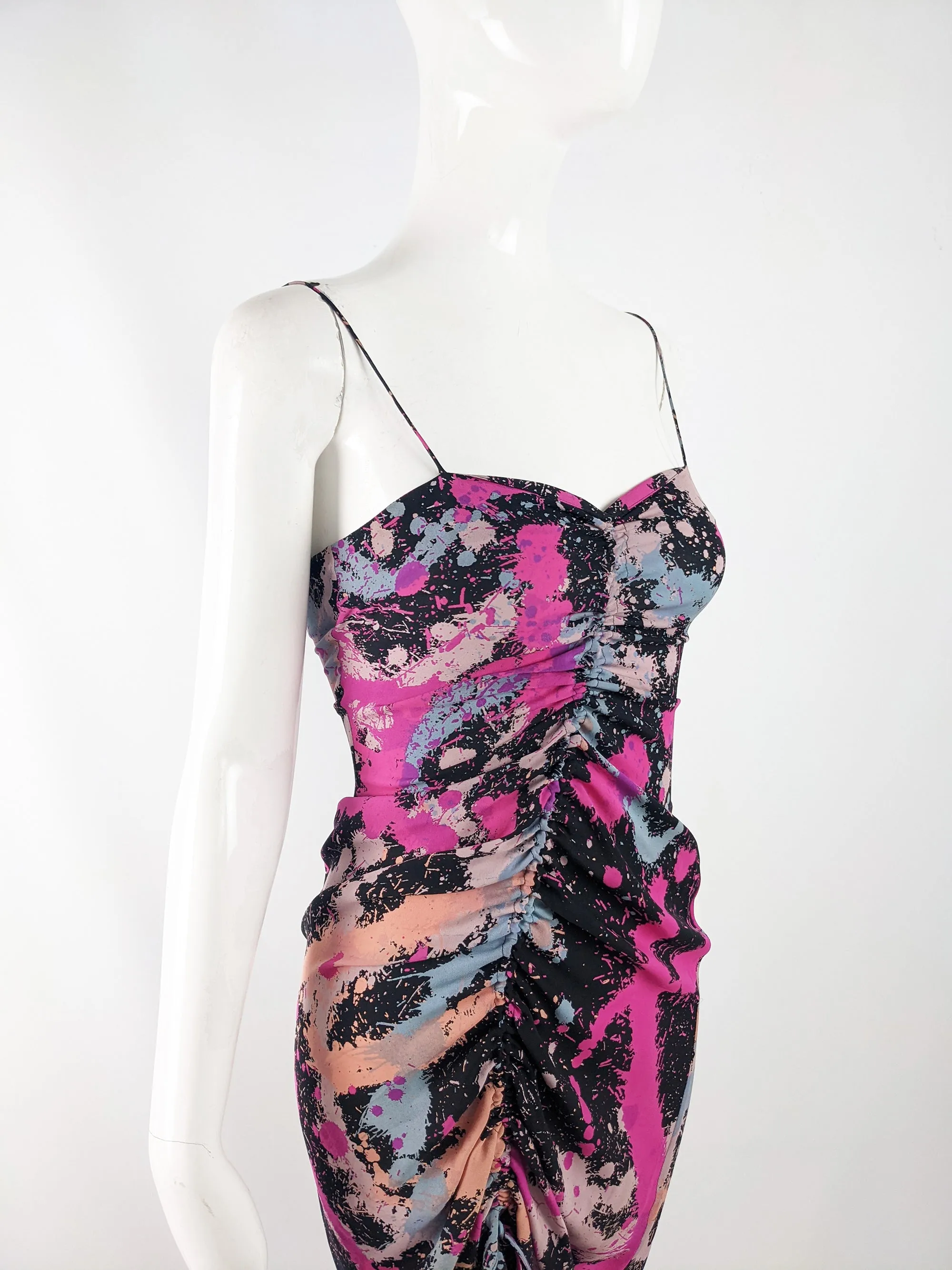 Matthew Williamson Vintage Silk Ruched Slip Dress, 2000s