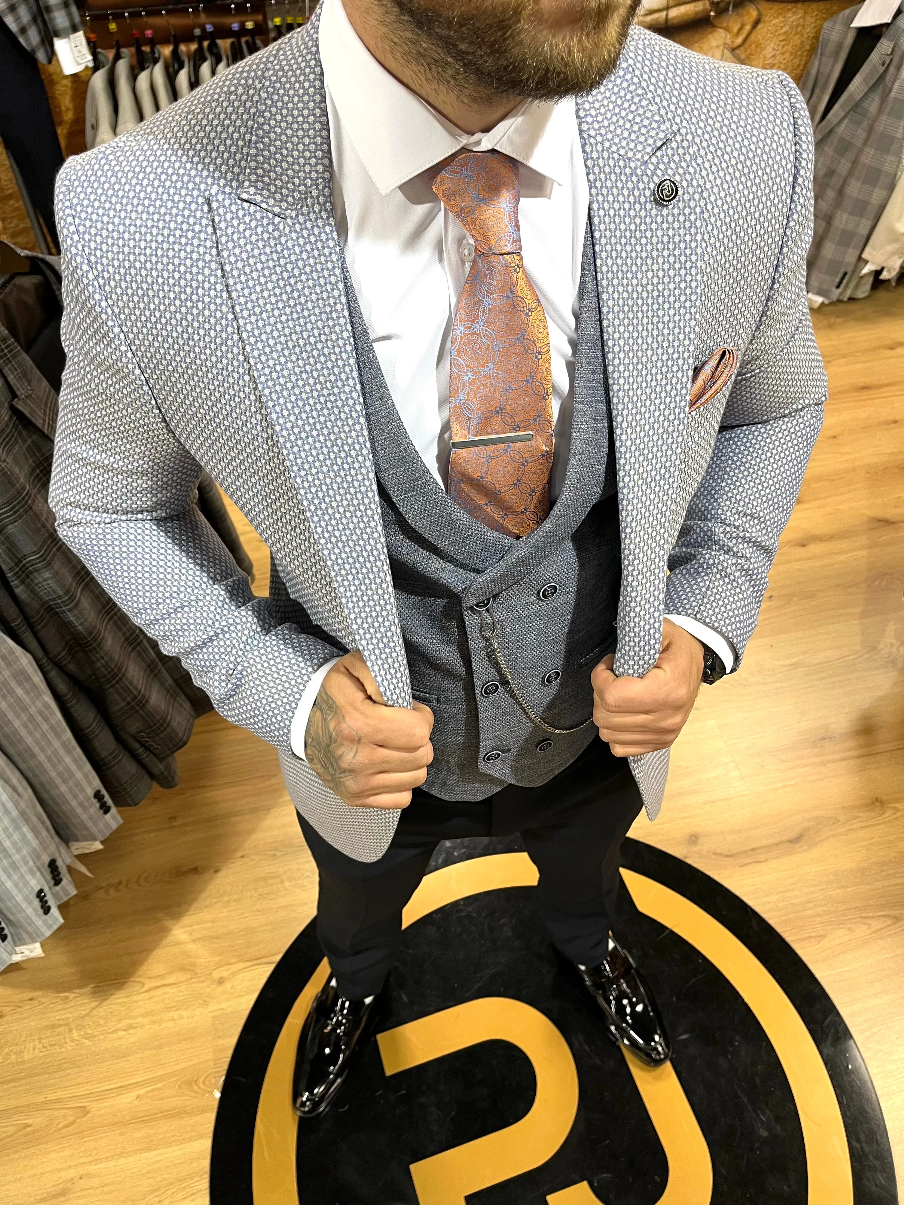 Matthews - Blue 3 Piece Suit