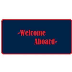 Matworks Welcome Aboard Mat - Red/Navy