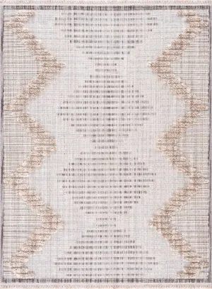 Maulawin Cream High-Low Area Rug