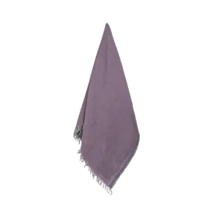 MAUVE LINEN SHAWL SLATE GRAY ROSE