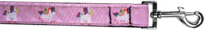 Mauve Unicorns Nylon Pet Leash 5-8in By 6ft