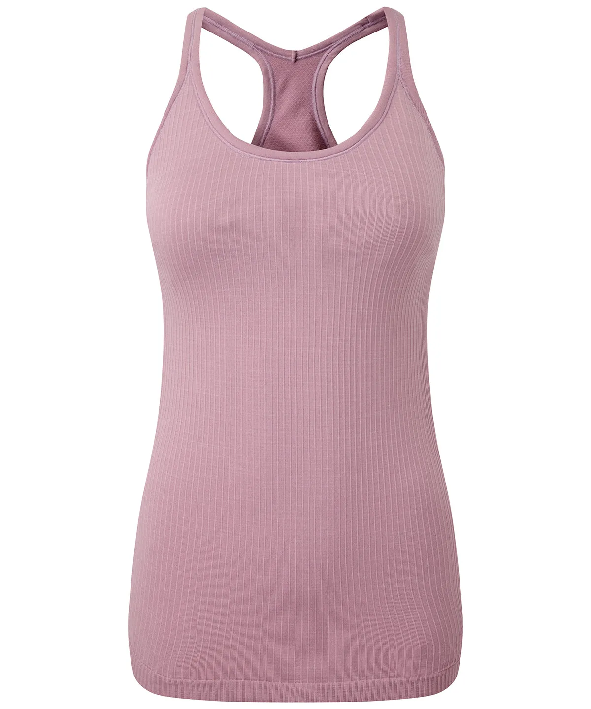 Mauve - Women's TriDri® seamless '3D fit' multi-sport sculpt vest with secret support