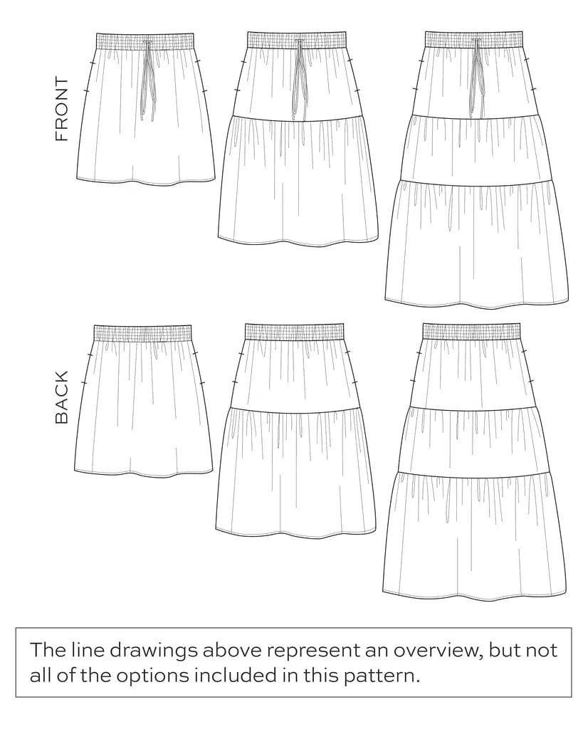 Mave Skirt - Sizes 14-32 - True Bias