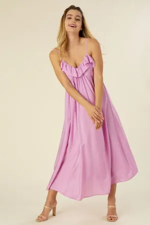 Maxi dress with ruffles *Online Only*