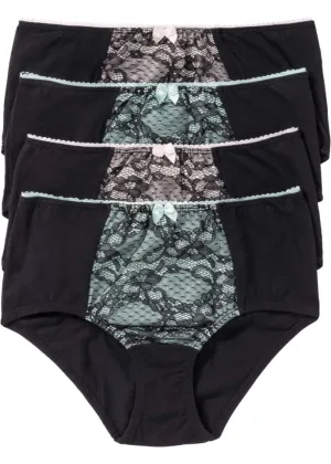 Maxi panties (4 pcs) Bpc Selection, black