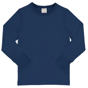 Maxomorra Navy Long Sleeved Top