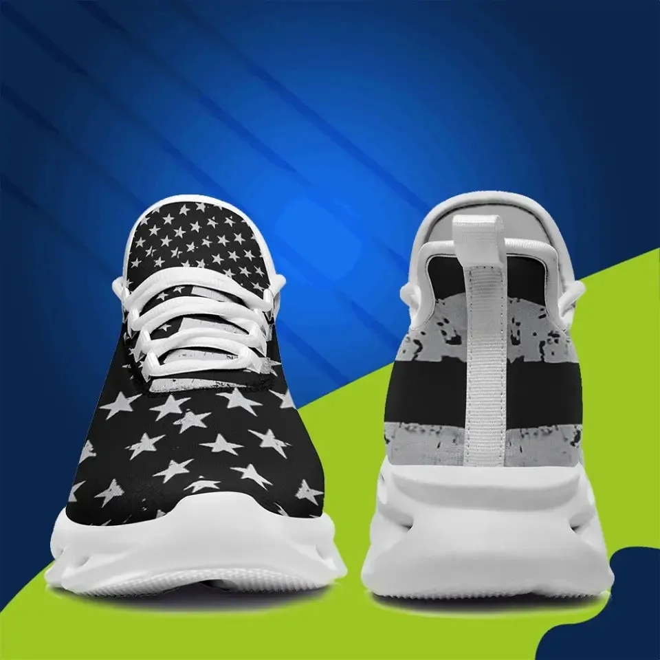 MaxSoul-B03011 Custom Max Soul American Flag, USA Flag Sneakers Max Soul, Shoes, Printed Shoes