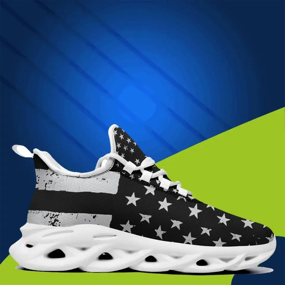 MaxSoul-B03011 Custom Max Soul American Flag, USA Flag Sneakers Max Soul, Shoes, Printed Shoes