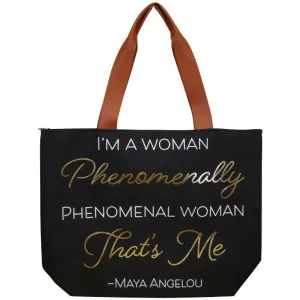 MAYA ANGELOU PHENOMENAL CANVAS BAG