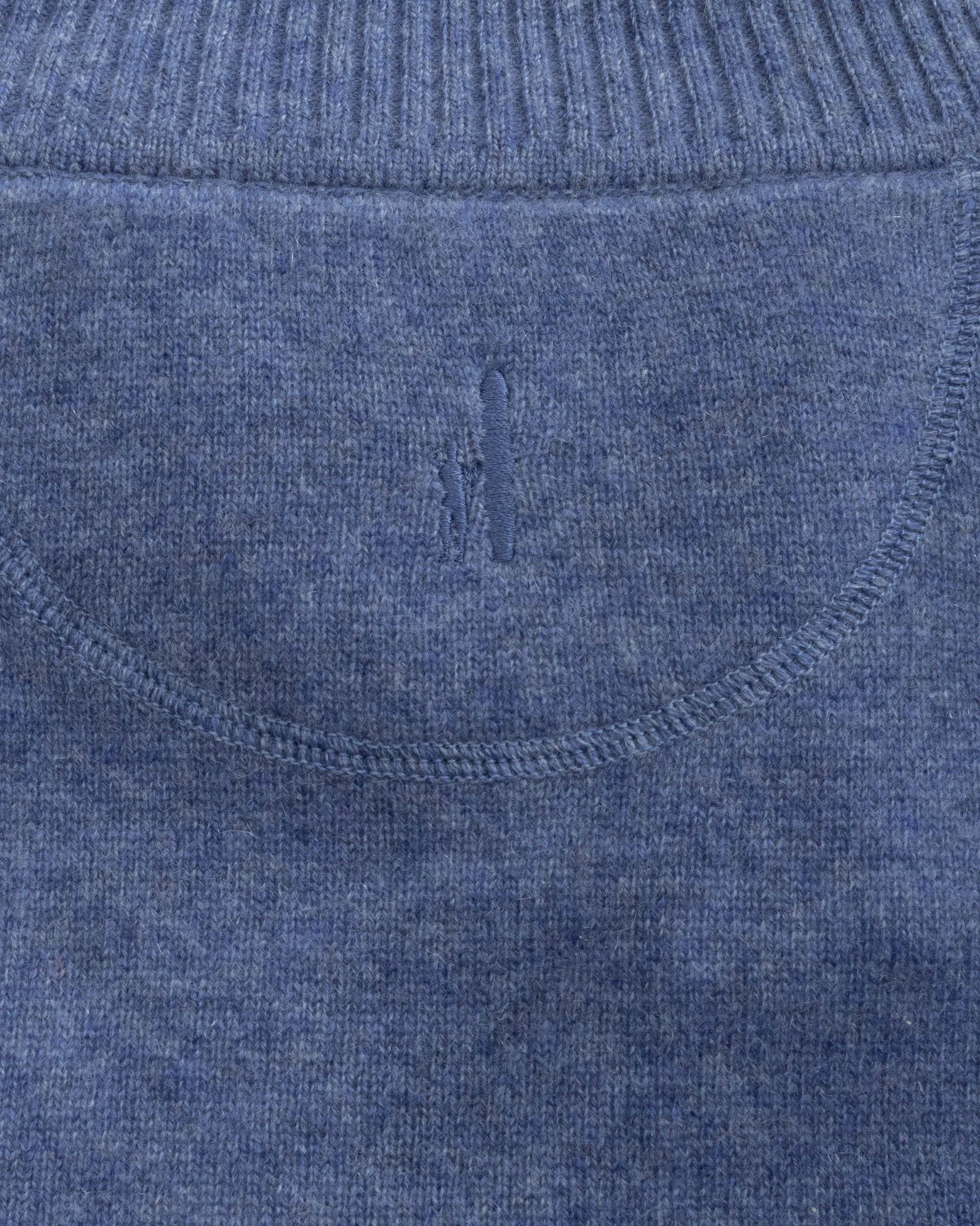 Mayfair Cashmere Quarter Zip Sweater in Laguna Blue by Johnnie-O