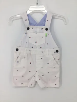 Mayoral Child Size 6 Months White Nautical Overalls - boys