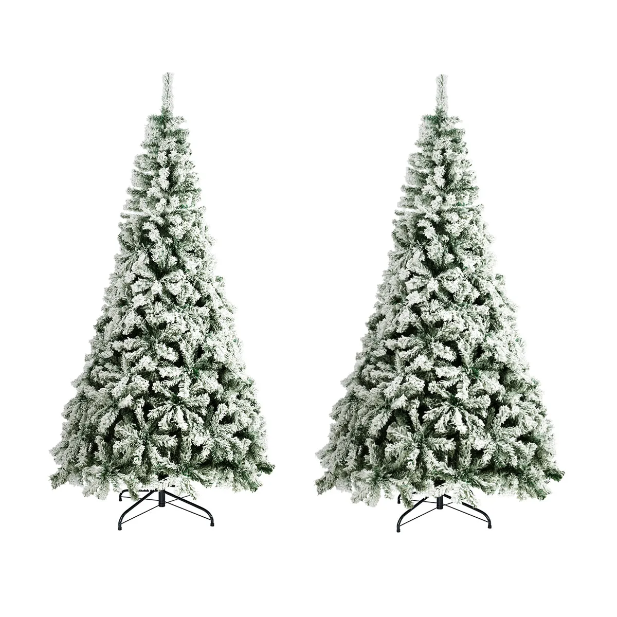 Mazam Christmas Tree 1.8M/2.1M/2.4M Xmas Trees Decoration White Snow Flocked