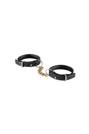 Maze Vegan Leather Thin Handcuffs