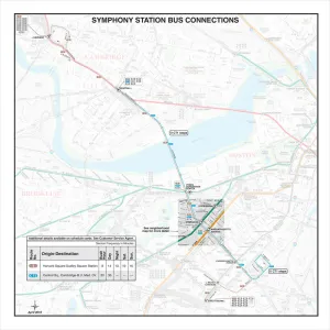 MBTA Symphony Station Bus Connections Map (Apr. 2012)