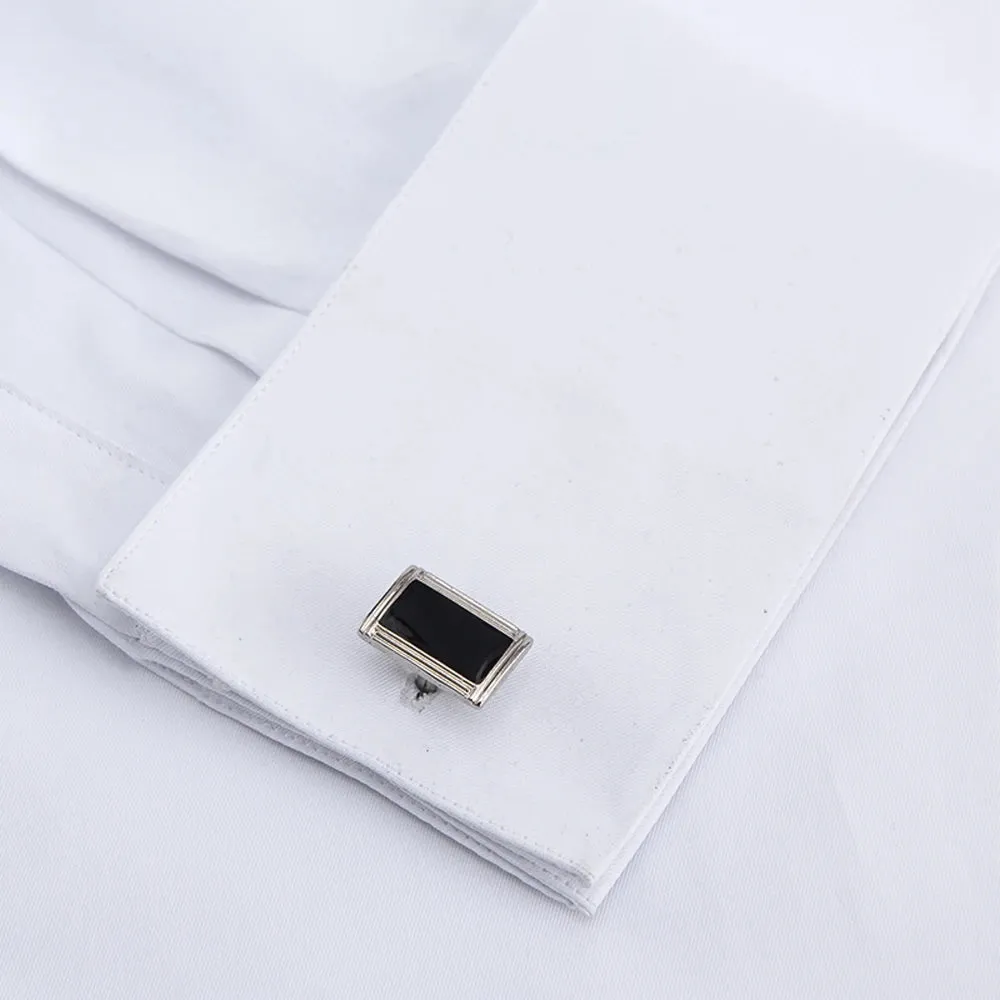 MC - Classic French Cuff Shirt: White, standard-fit, long sleeve, perfect for office wear