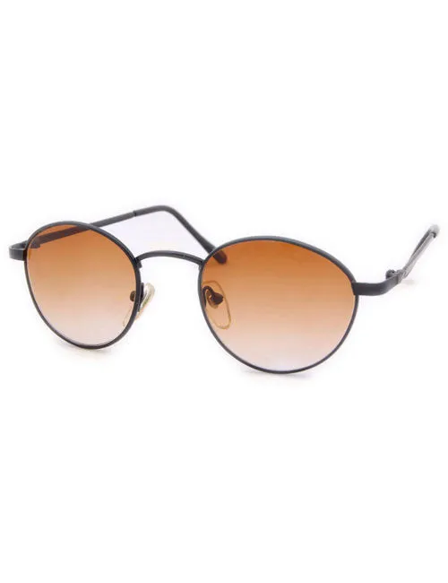 McGUIRE Black/Amber Classic Sunglasses