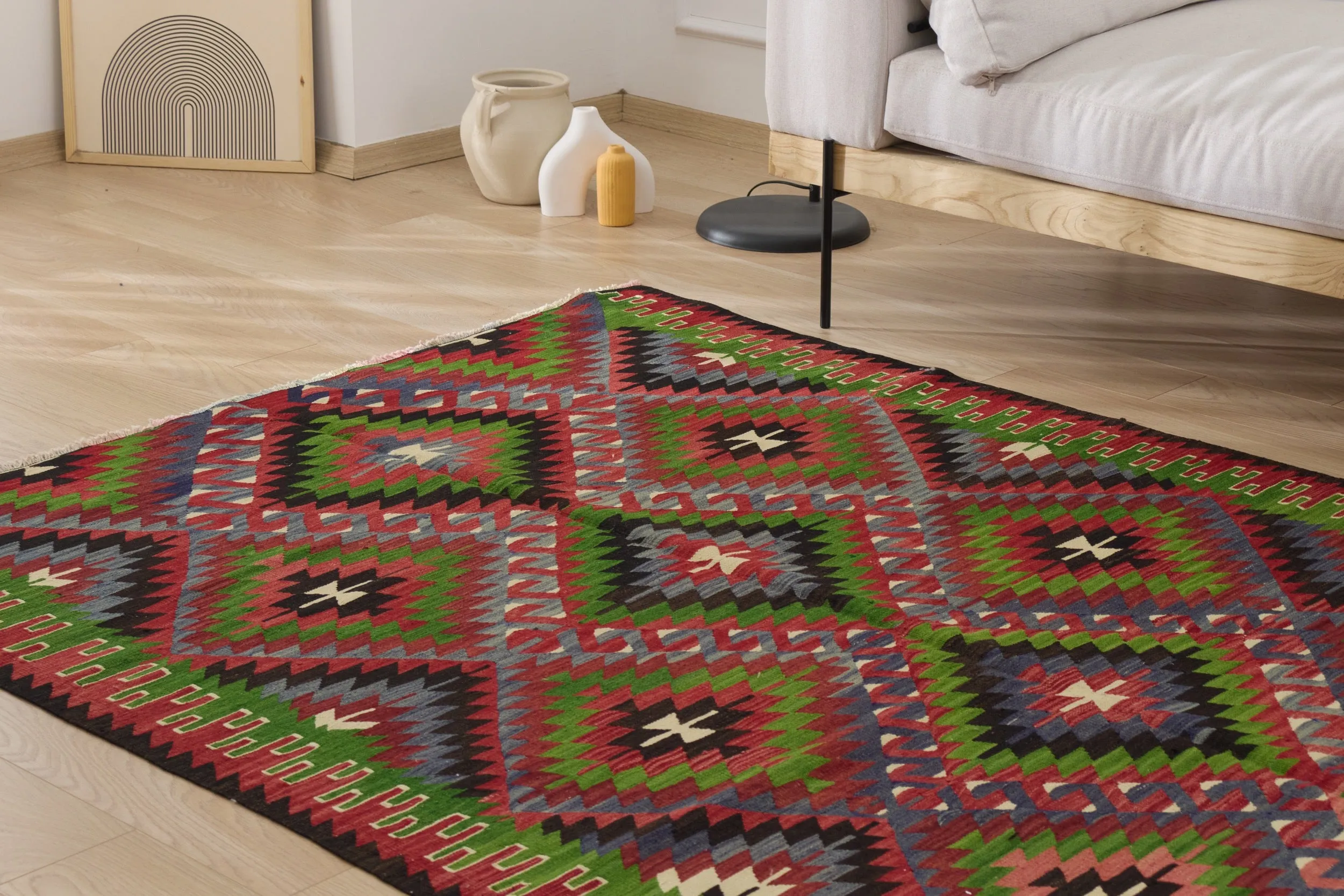 Mckayla - Vintage Turkish Kilim Rug