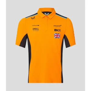 McLaren F1 Kids 2023 Lando Norris Drivers Polo Shirt- Youth Papaya