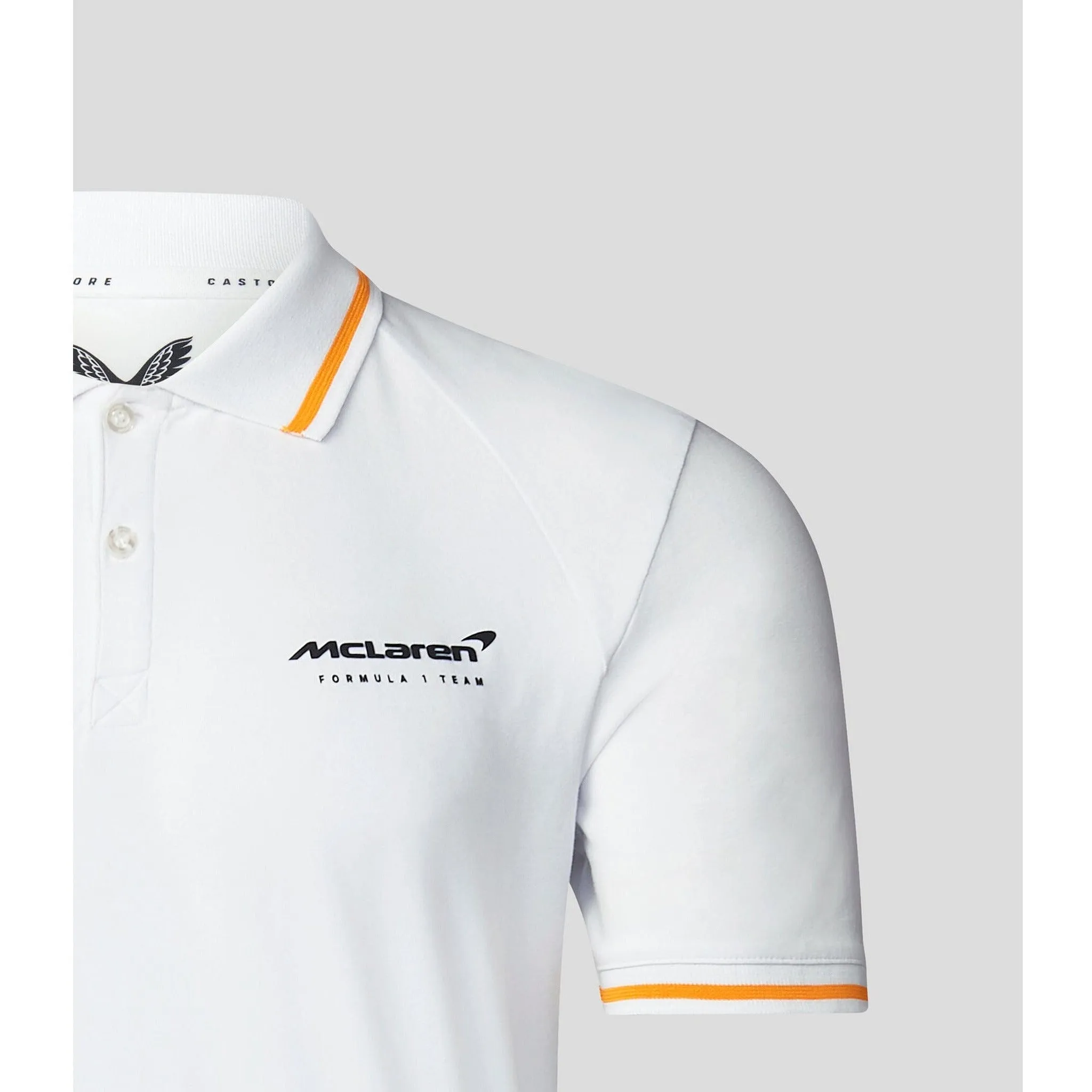 McLaren F1 Men's Lifestyle Polo Shirt- Black/Gray/Blue/White