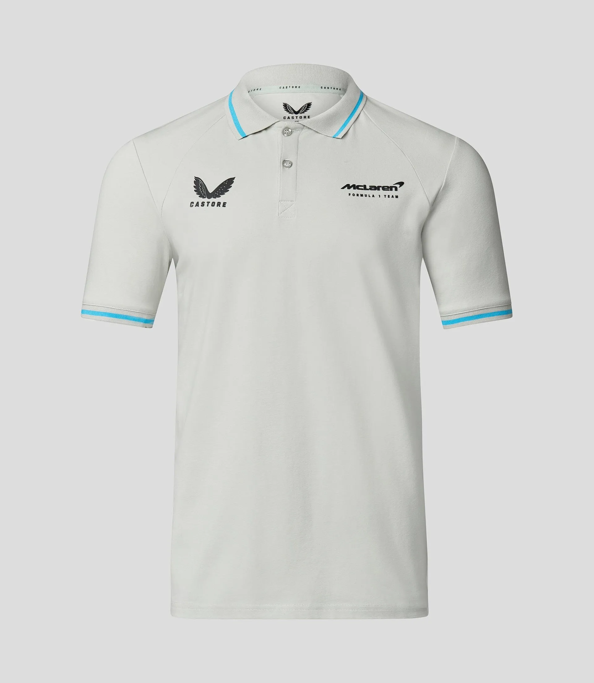 McLaren F1 Men's Lifestyle Polo Shirt- Black/Gray/Blue/White