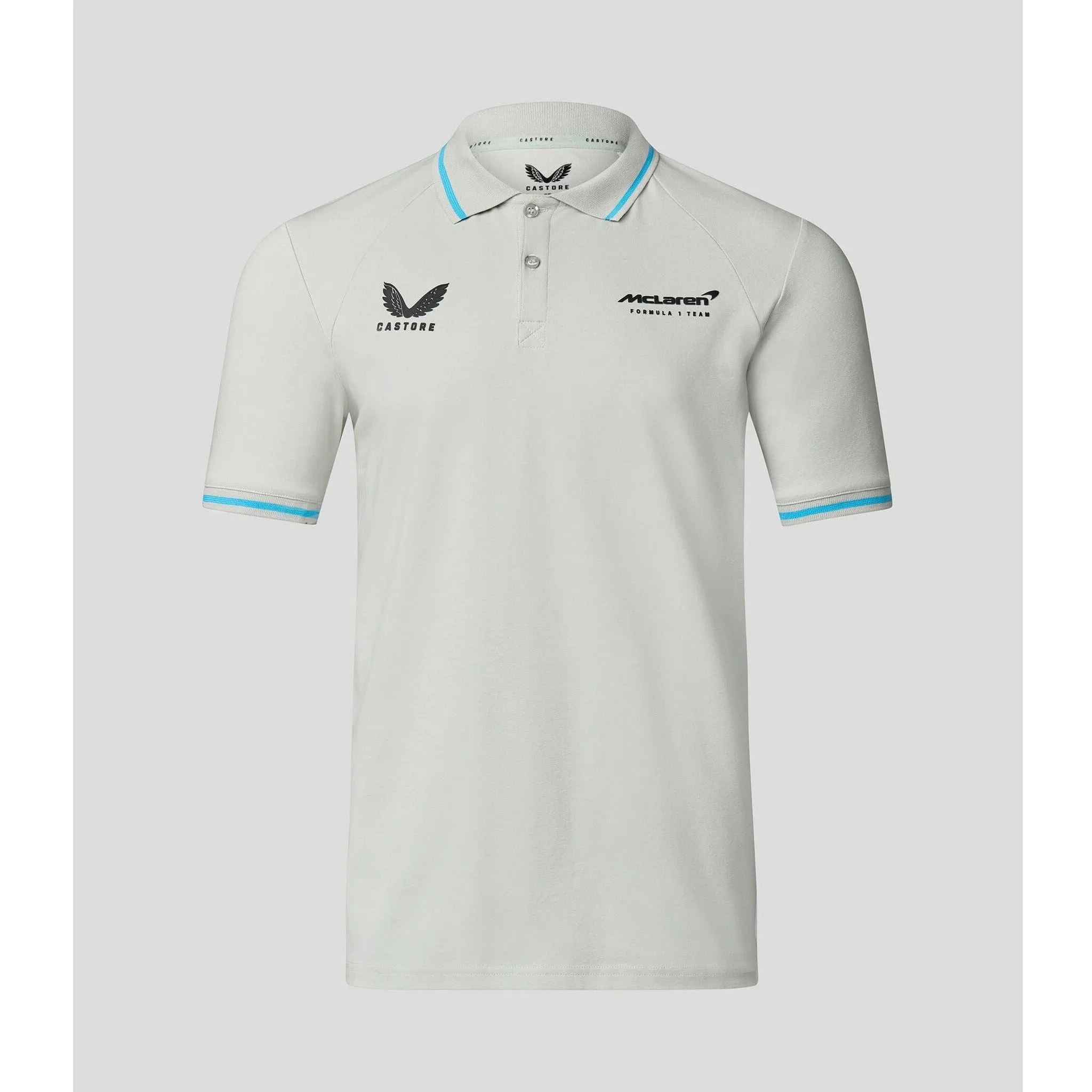 McLaren F1 Men's Lifestyle Polo Shirt- Black/Gray/Blue/White