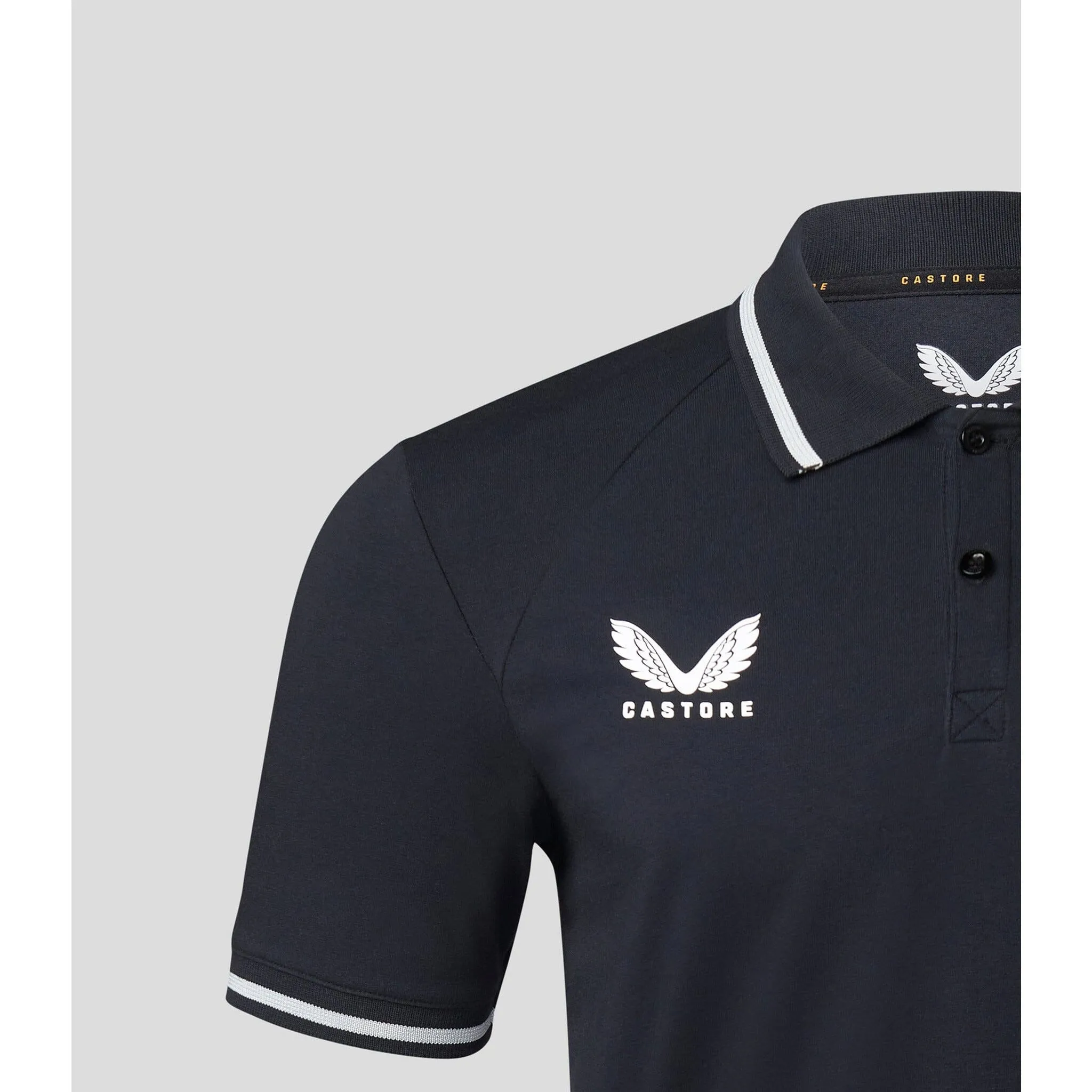 McLaren F1 Men's Lifestyle Polo Shirt- Black/Gray/Blue/White