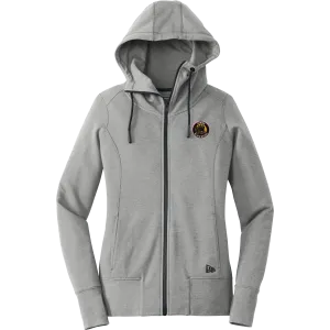 MD Jr. Black Bears New Era Ladies Tri-Blend Fleece Full-Zip Hoodie