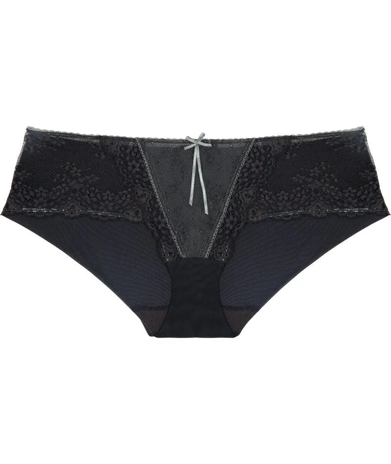 Me. by Bendon Sofia Boyleg Brief - Jet/Pewter