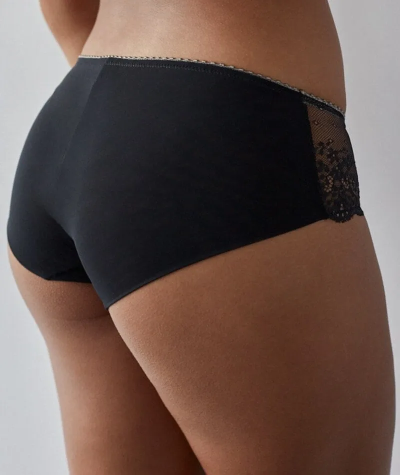 Me. by Bendon Sofia Boyleg Brief - Jet/Pewter