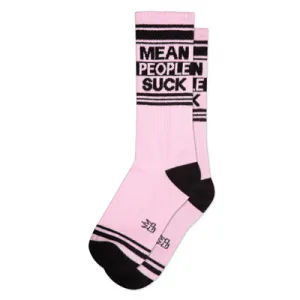 Mean People Suck Ribbed Gym Socks