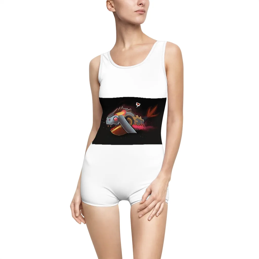 Mecha Whale Strider Women's Vintage Swimsuit