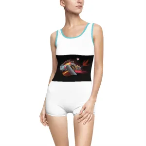 Mecha Whale Strider Women's Vintage Swimsuit