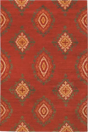 Medallions Ruby Rug