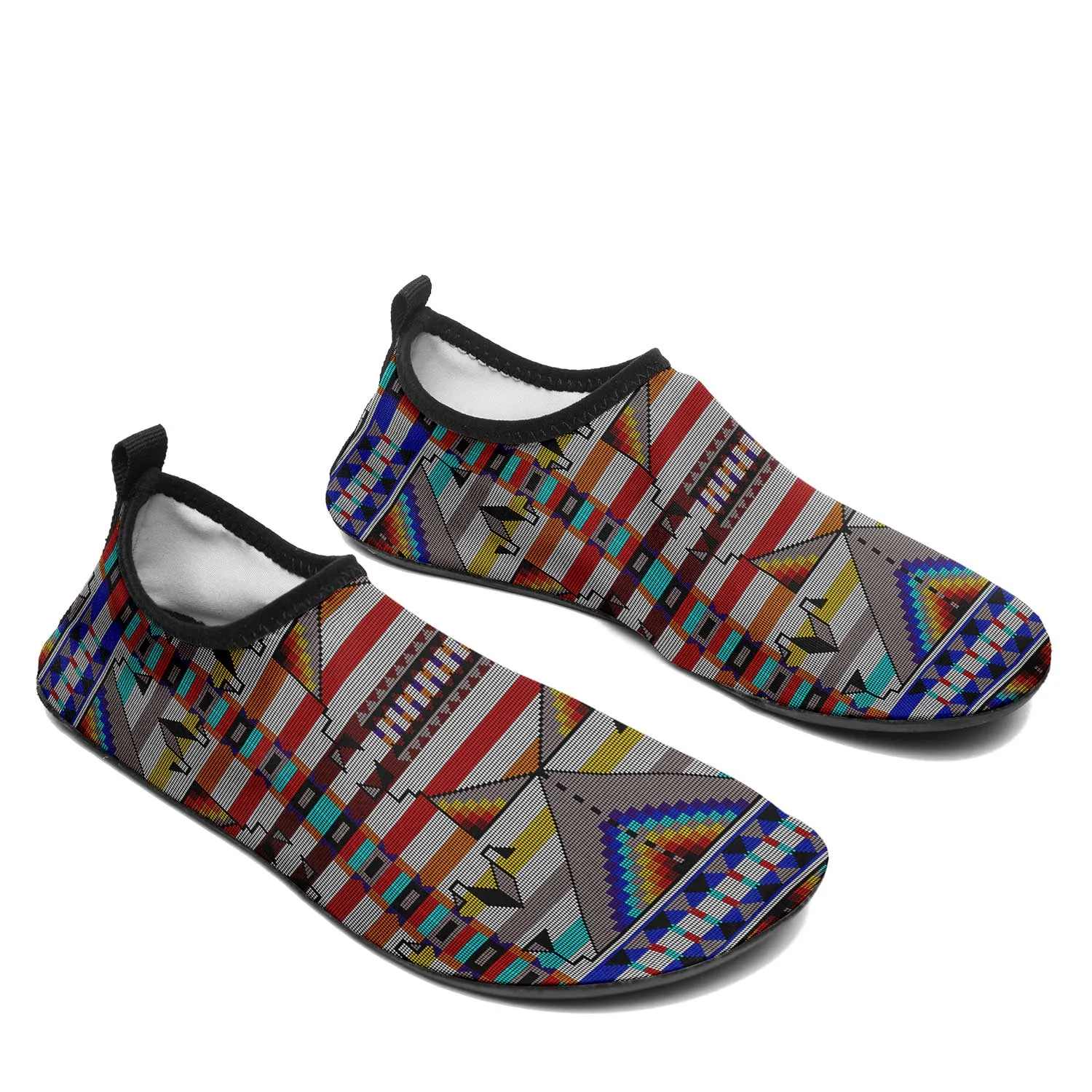 Medicine Blessing White Kid's Sockamoccs Slip On Shoes