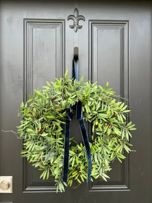 Mediterranean Olive Branch Wreath