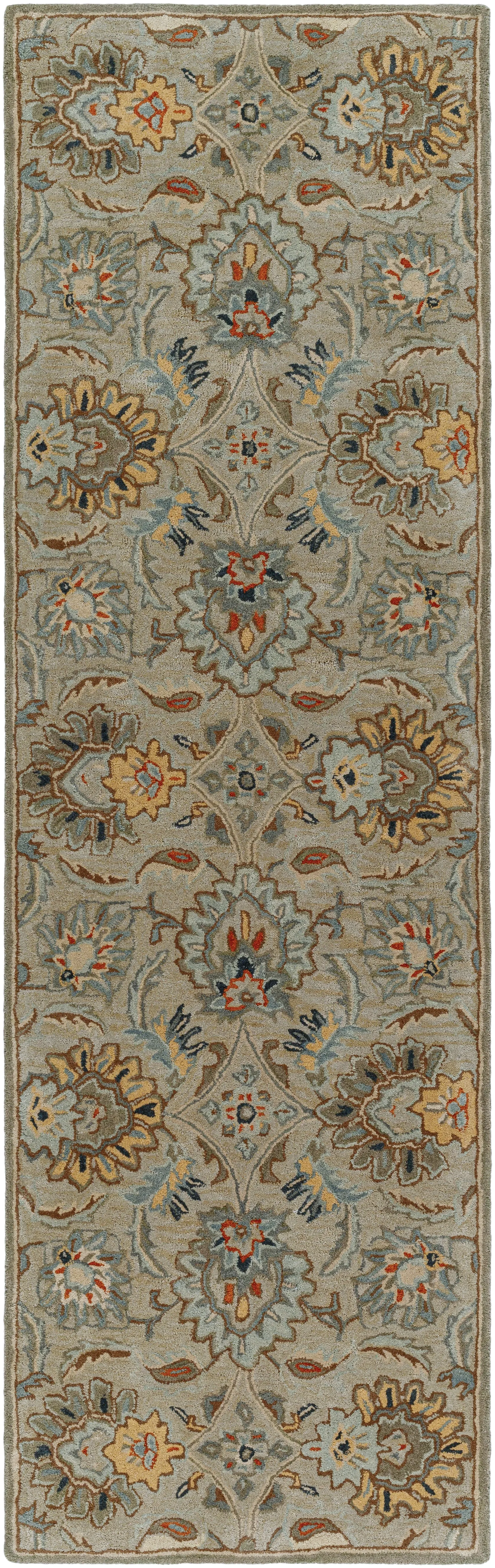 Mediterranean Pewter Hand-Tufted Rug