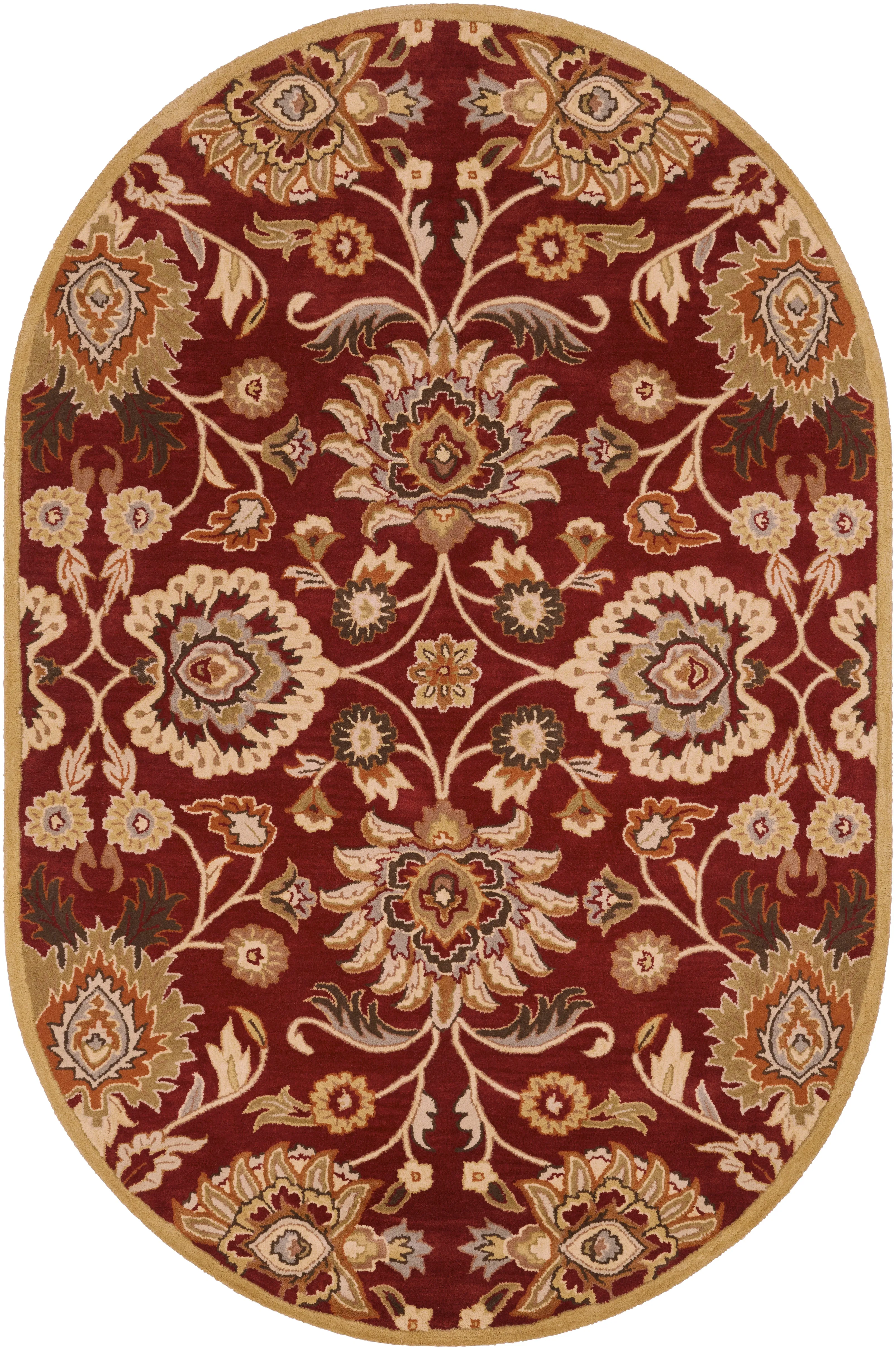 Mediterranean Vermilion Hand-Tufted Rug