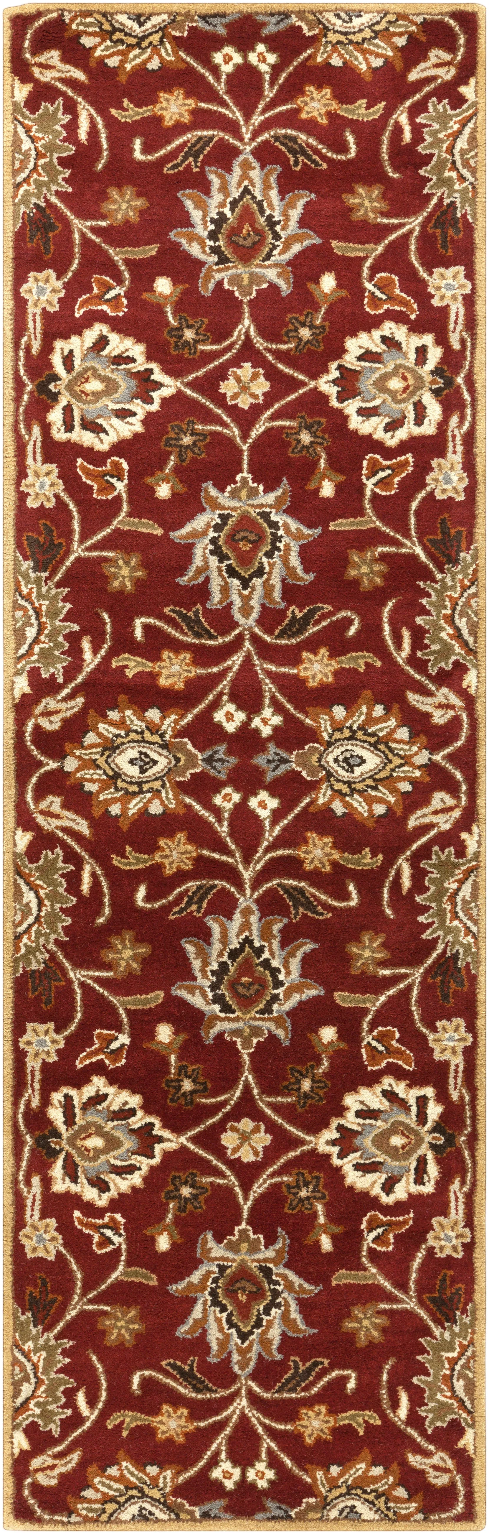 Mediterranean Vermilion Hand-Tufted Rug