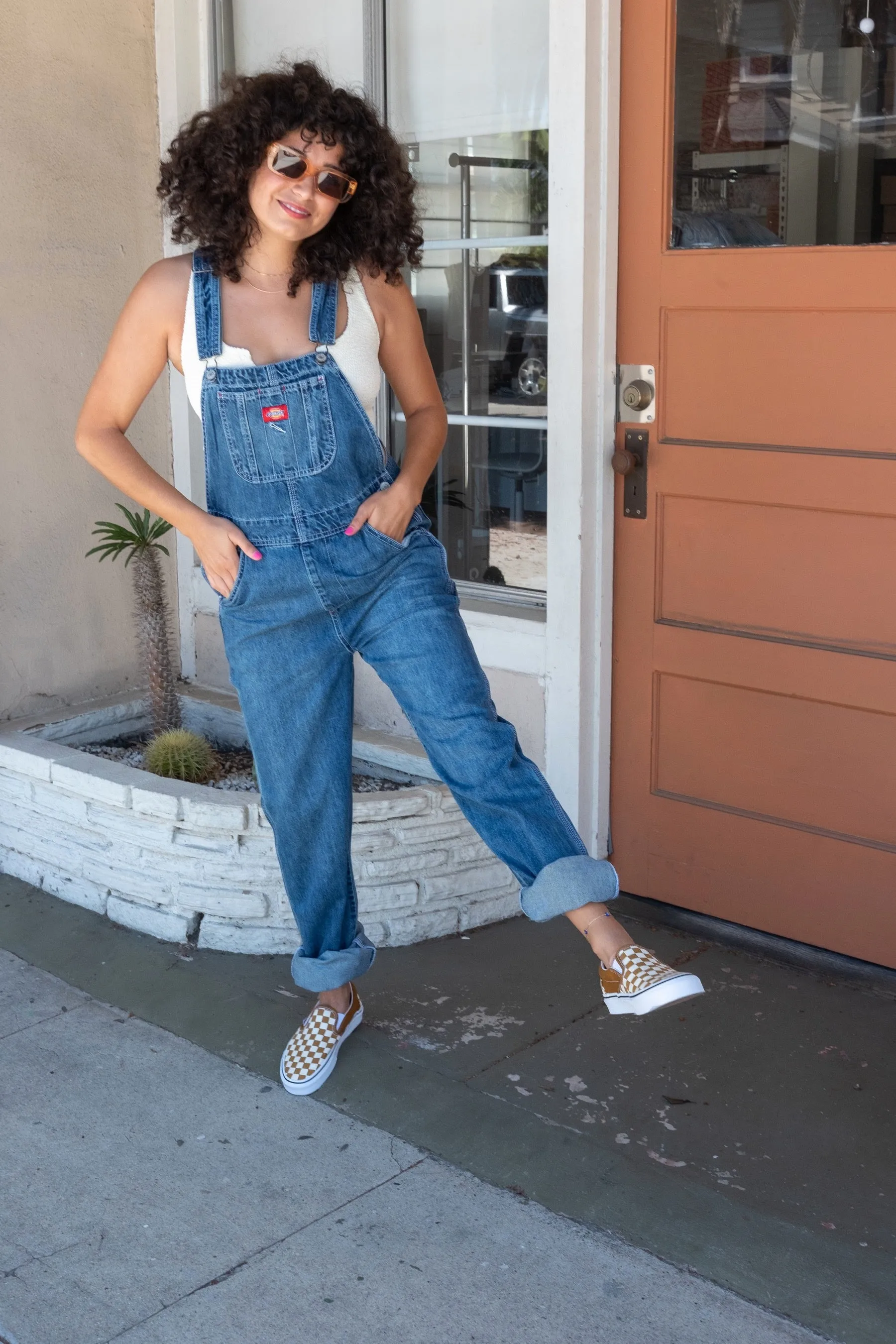 Medium Antique Wash Relaxed Overalls